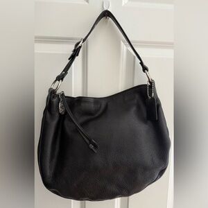COACH Ali Black Leather Colette Hobo Shoulder Bag | Like‑New Pre‑Loved